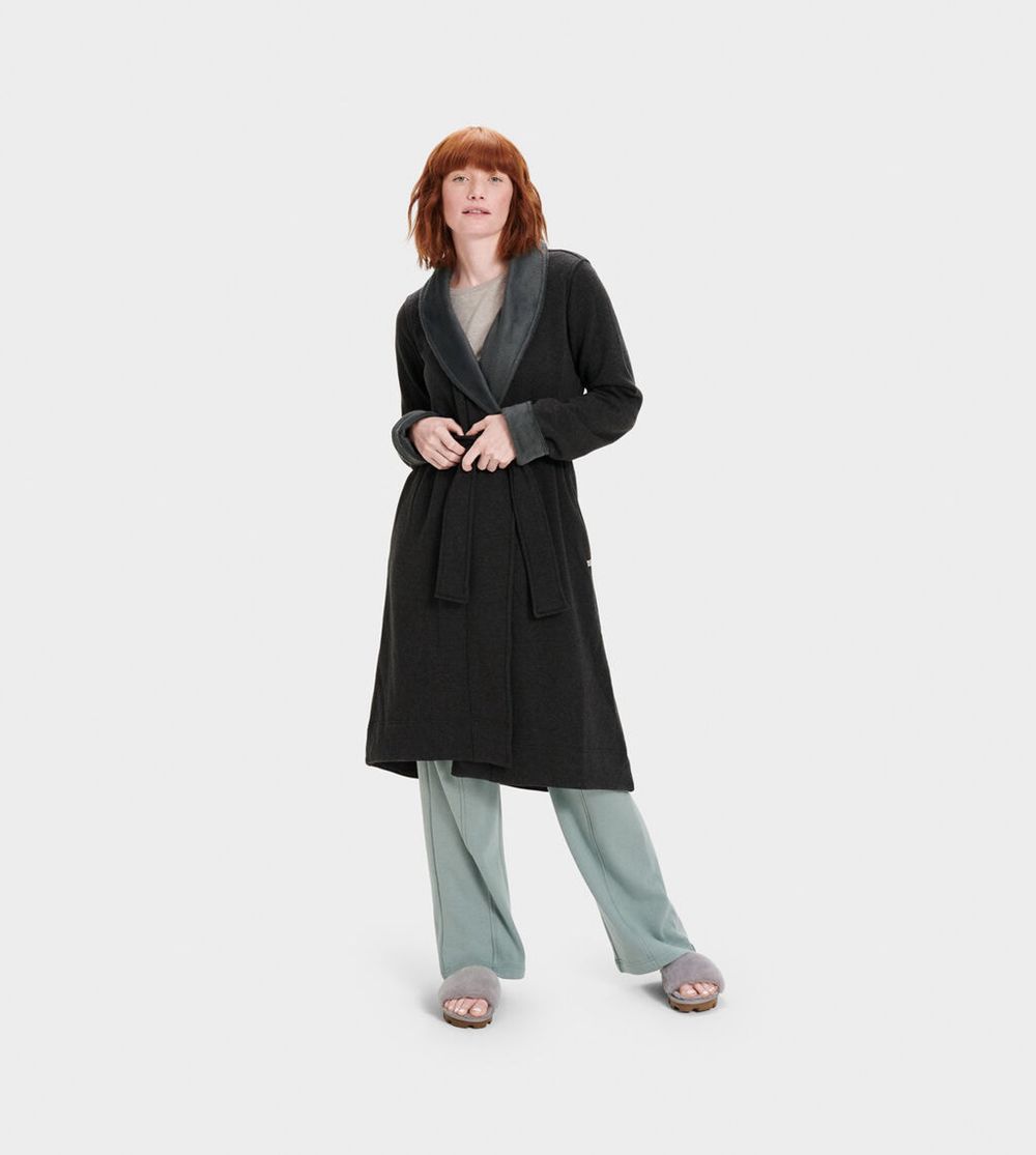 Ugg Duffield Ii - Womens Robes - Black - NZ (4586ZRWGX)